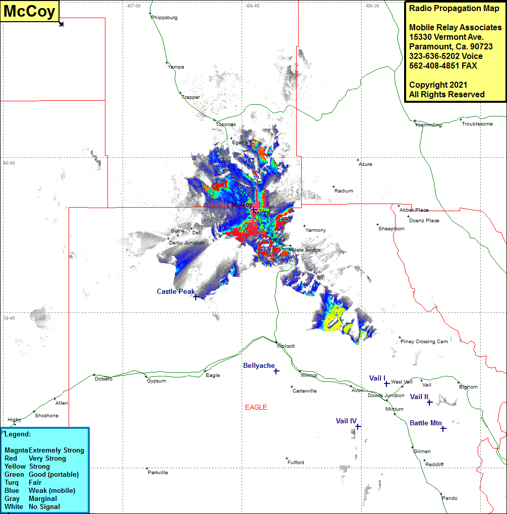 heat map radio coverage McCoy